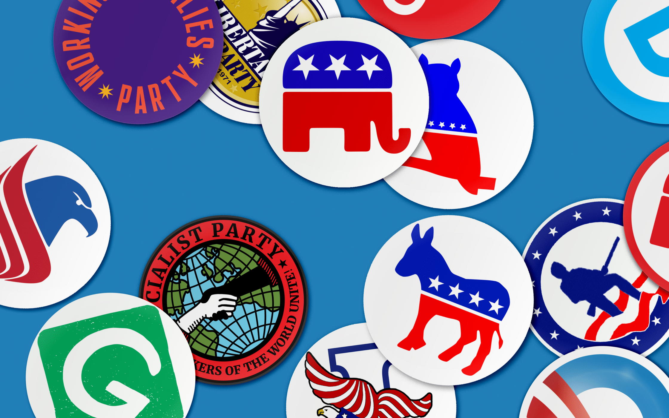 Political Party Colors and Symbols