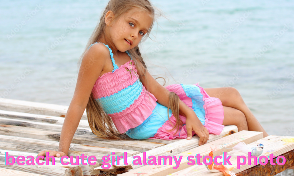 Beach Cute Girl Alamy Stock Photo